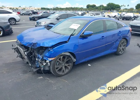 2021 Honda Civic Sport z USA, uszkodzony, nr VIN 19XFC2F80ME002631